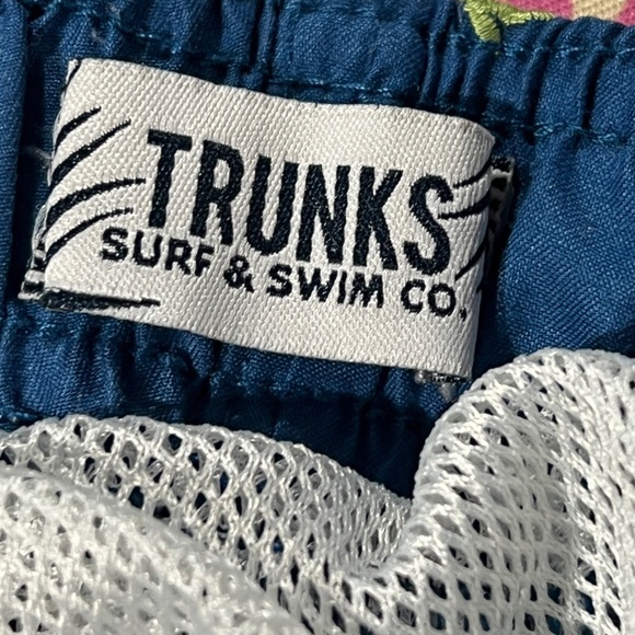 Trunks Surf & Swim Company Blue Board Shorts Swim Trunks Mens Swimsuit - Picture 6 of 6
